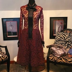 Vintage Geoffrey Beene Lace Overlay Dress